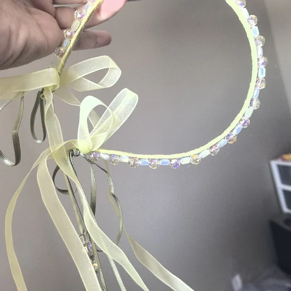 handmade crystal headband - Picture 3 of 5